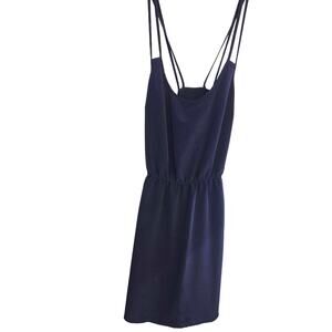 Forever 21 Women's Dress Large L Blue Sleeveless Short  Sun Misses Size 12 14